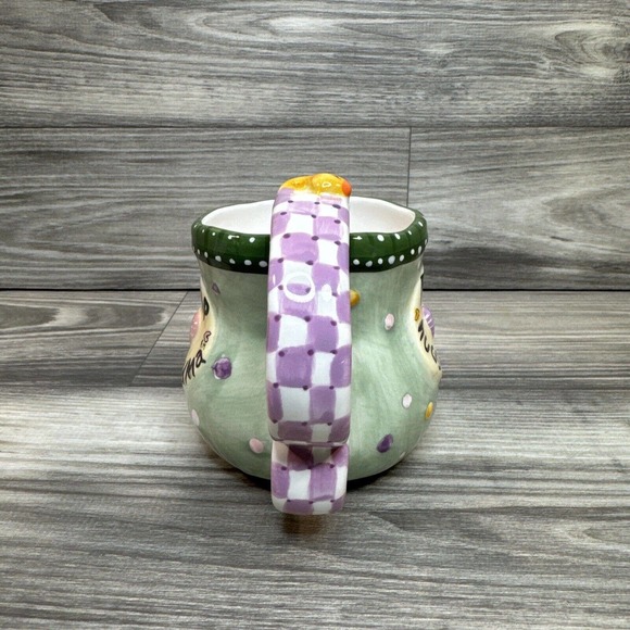 2003 Jessica Breedlove Designs Grandma FAMOUS HUGS & COOKIES 14oz Coffee Mug Cup - Picture 6 of 16